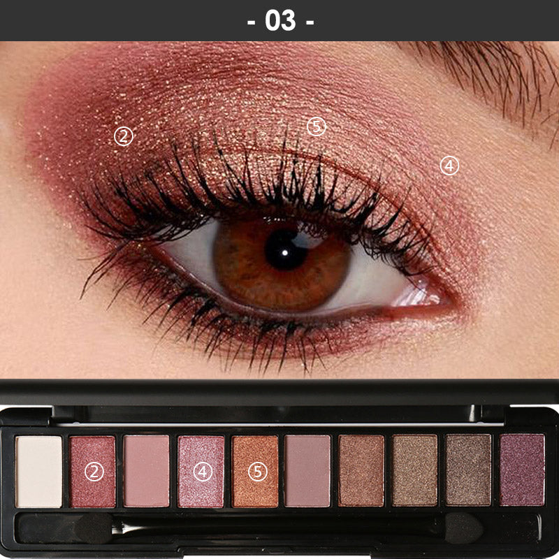 10 Color Eyeshadow Palette