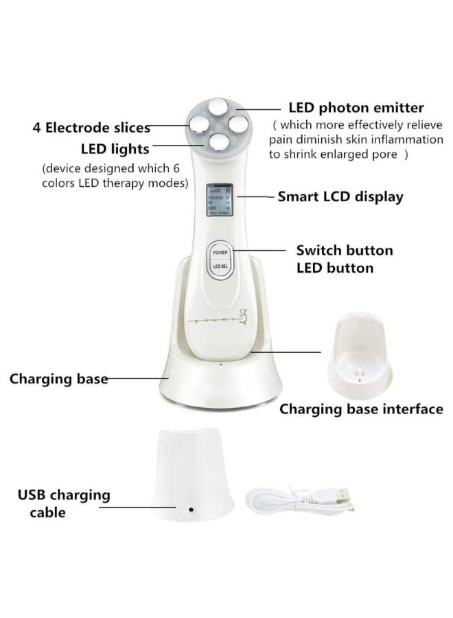 5 in 1 Face Lift Device Skin Tightening RF Machine For Wrinkle Removal