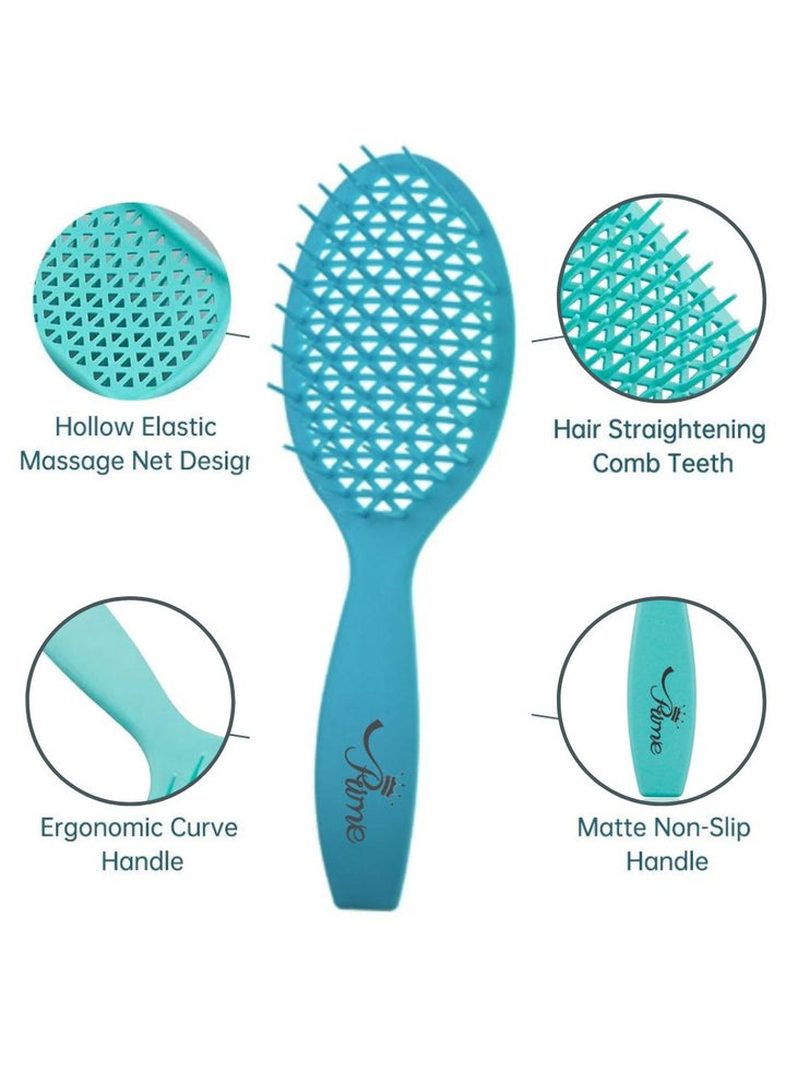 Wet Curly Detangling Hair Scalp Massage Comb- Blue