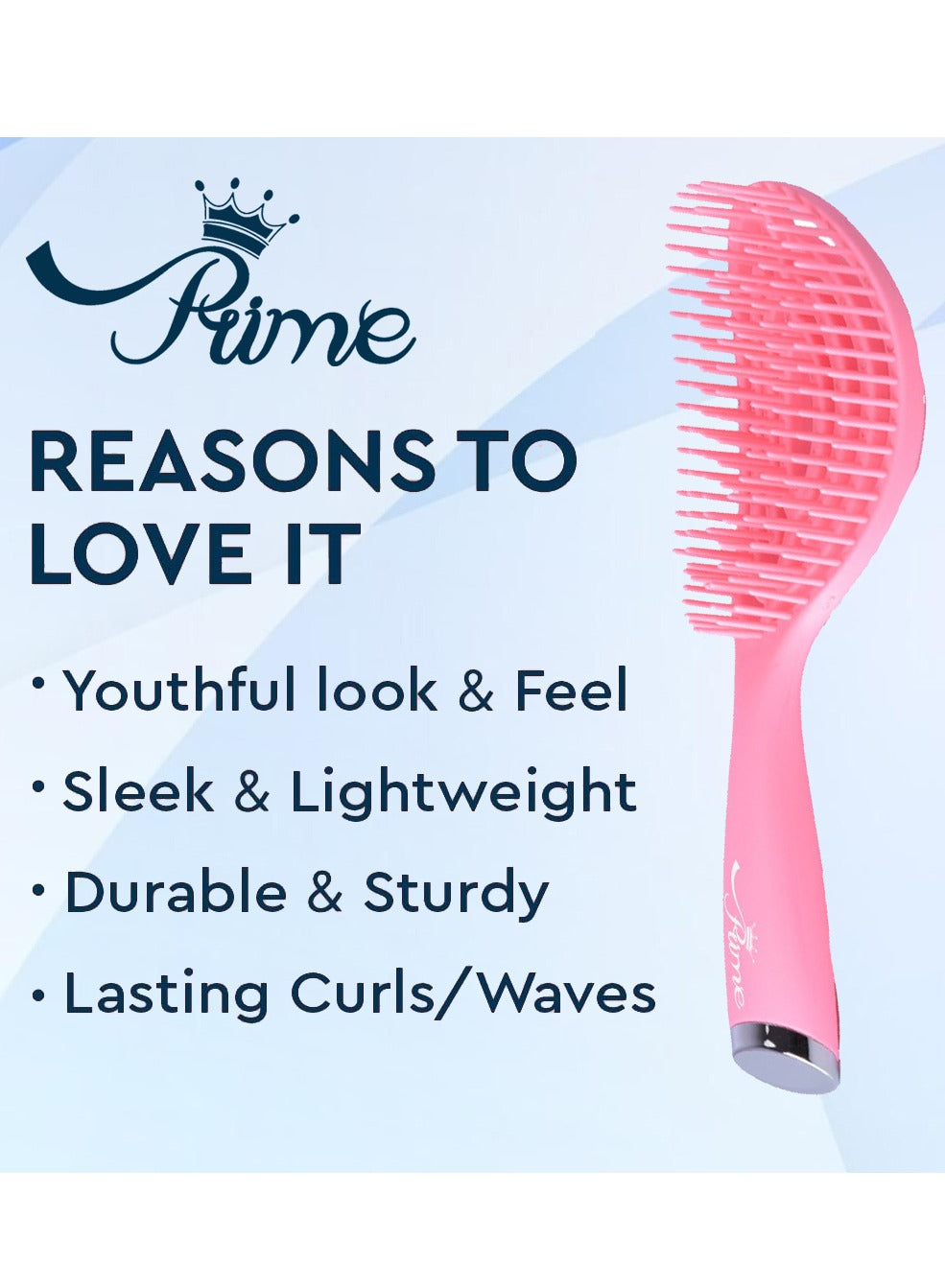 Wet Curly Detangling Hairbrush- Pink