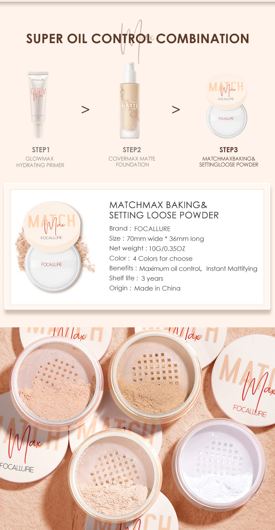 Matchmax Baking & Setting Powder #01 Clear