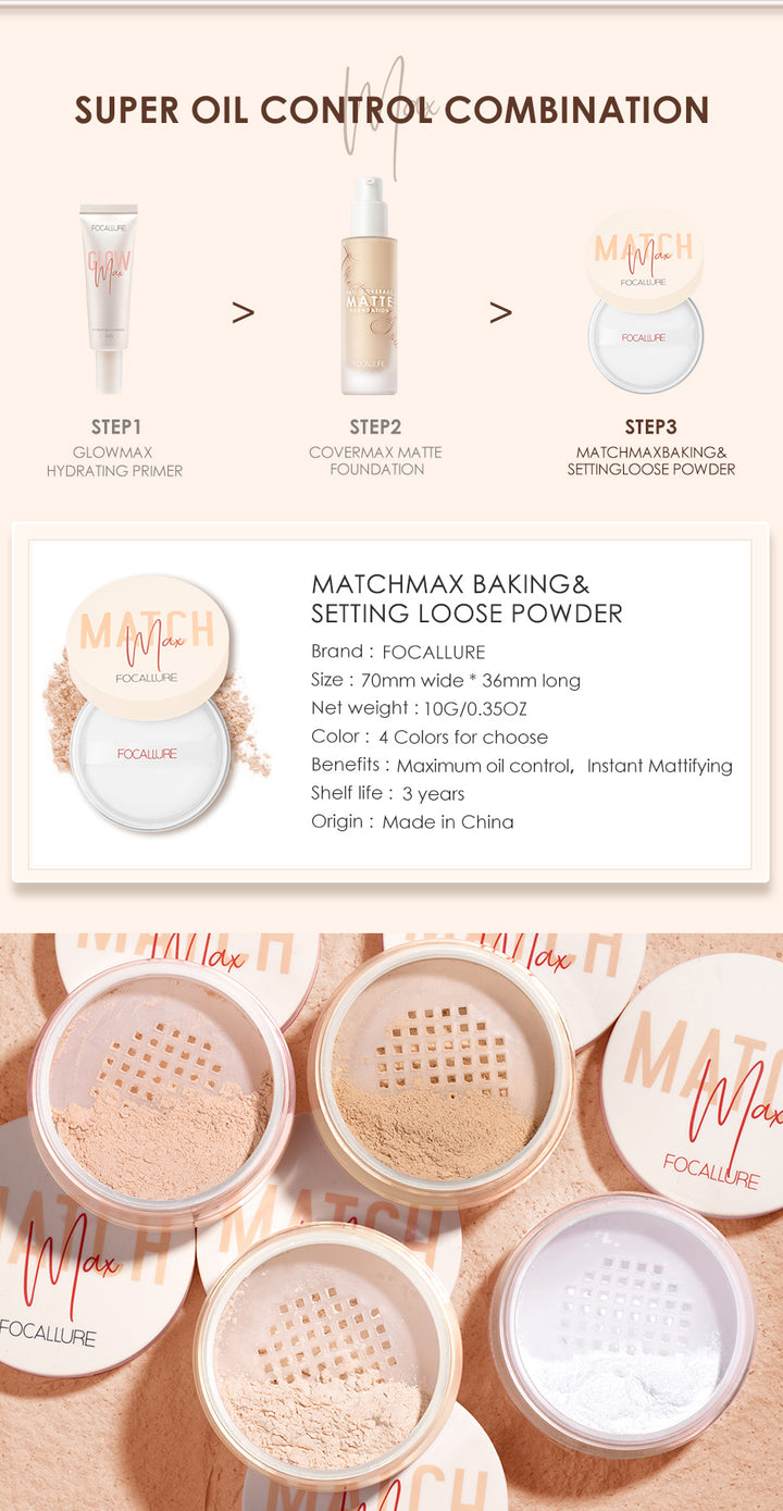 Matchmax Baking & Setting Powder #01 Clear