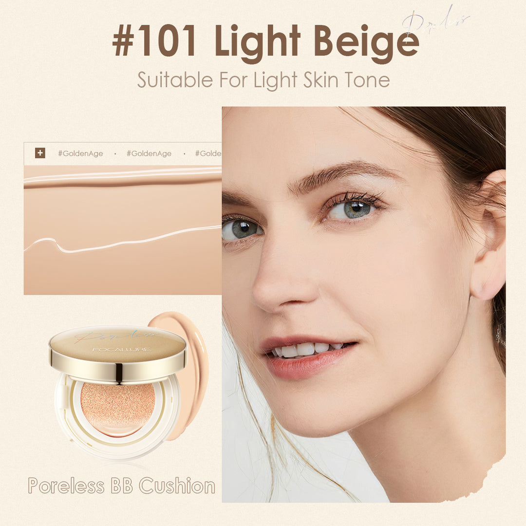 Poreless Matte Air Cushion Foundation-101 Light Beige