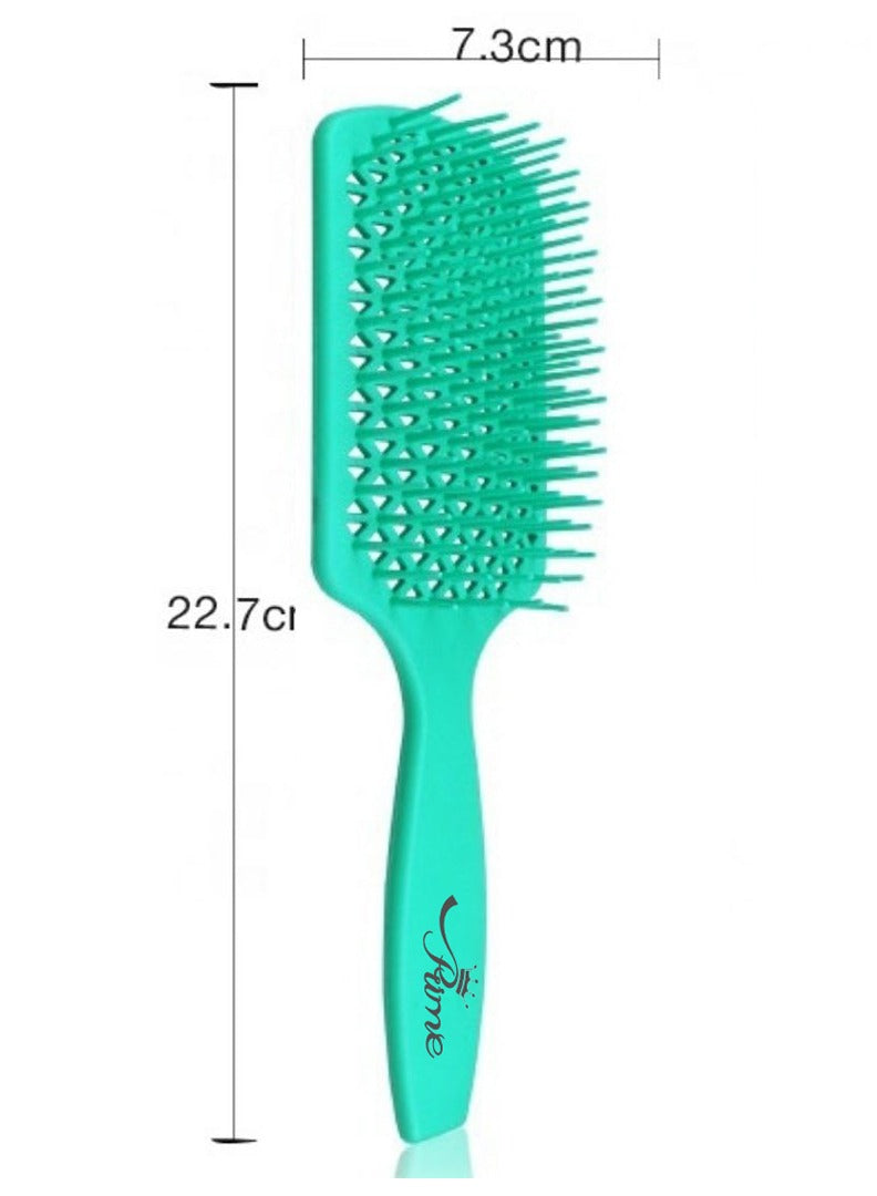 Wet Curly Detangling Hair Scalp Massage Comb- Green