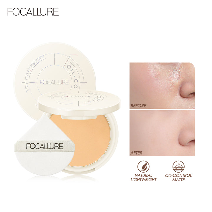 Focallure Oil-Control Pressed Powder #002