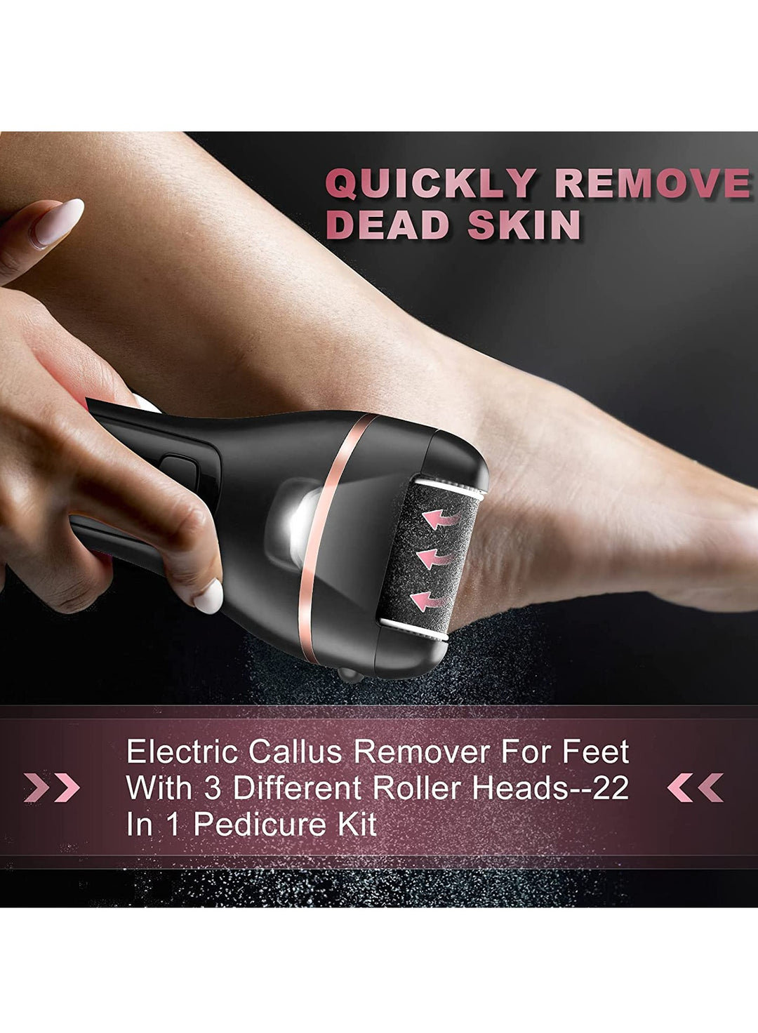 Electric Callus Remover for Feet with Rechargeable Waterproof