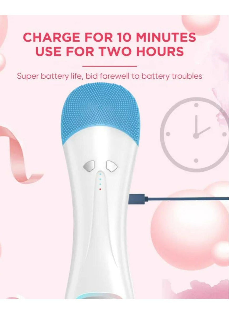 Facial Cleansing Brush Plus Focallure Face Mask Tone up Brighten up Energy Facial  Mask - 2 Pcs