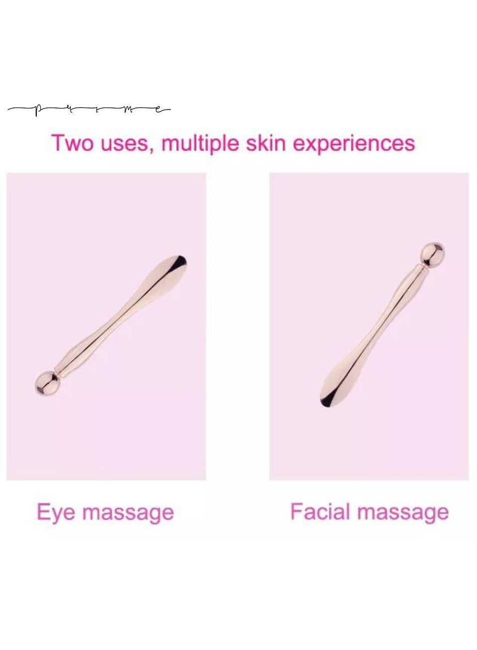 Eye Cream Massage Stick Cream Applicator + Derma Roller 1 mm Titanium 540 Needle