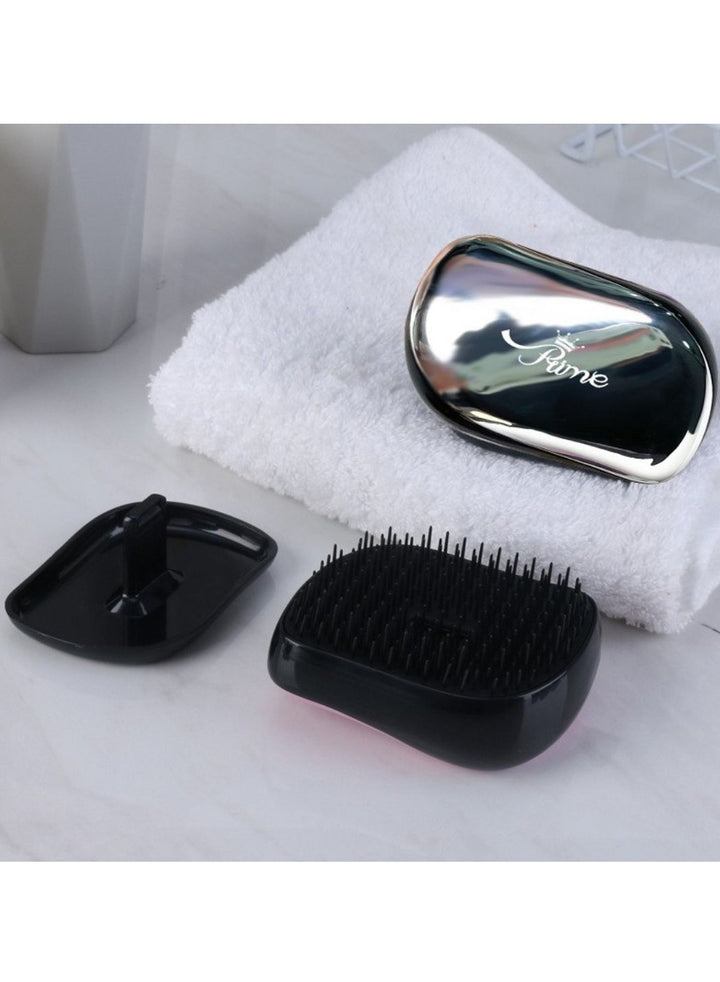 Prime Portable pocket comb Detangling Hair Brush - Silver