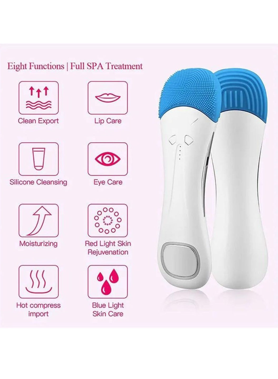 Facial Cleansing Brush Waterproof Electric Reachargeable