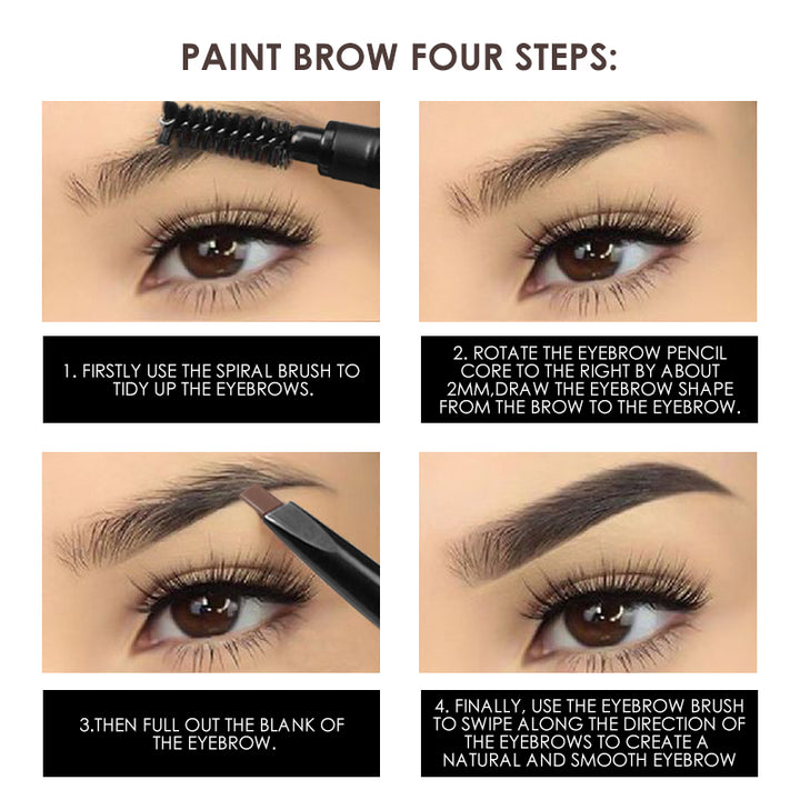 Waterproof Auto Eyebrows Pen -#2 Brown