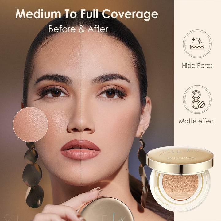 Poreless Matte Air Cushion Foundation-101 Light Beige