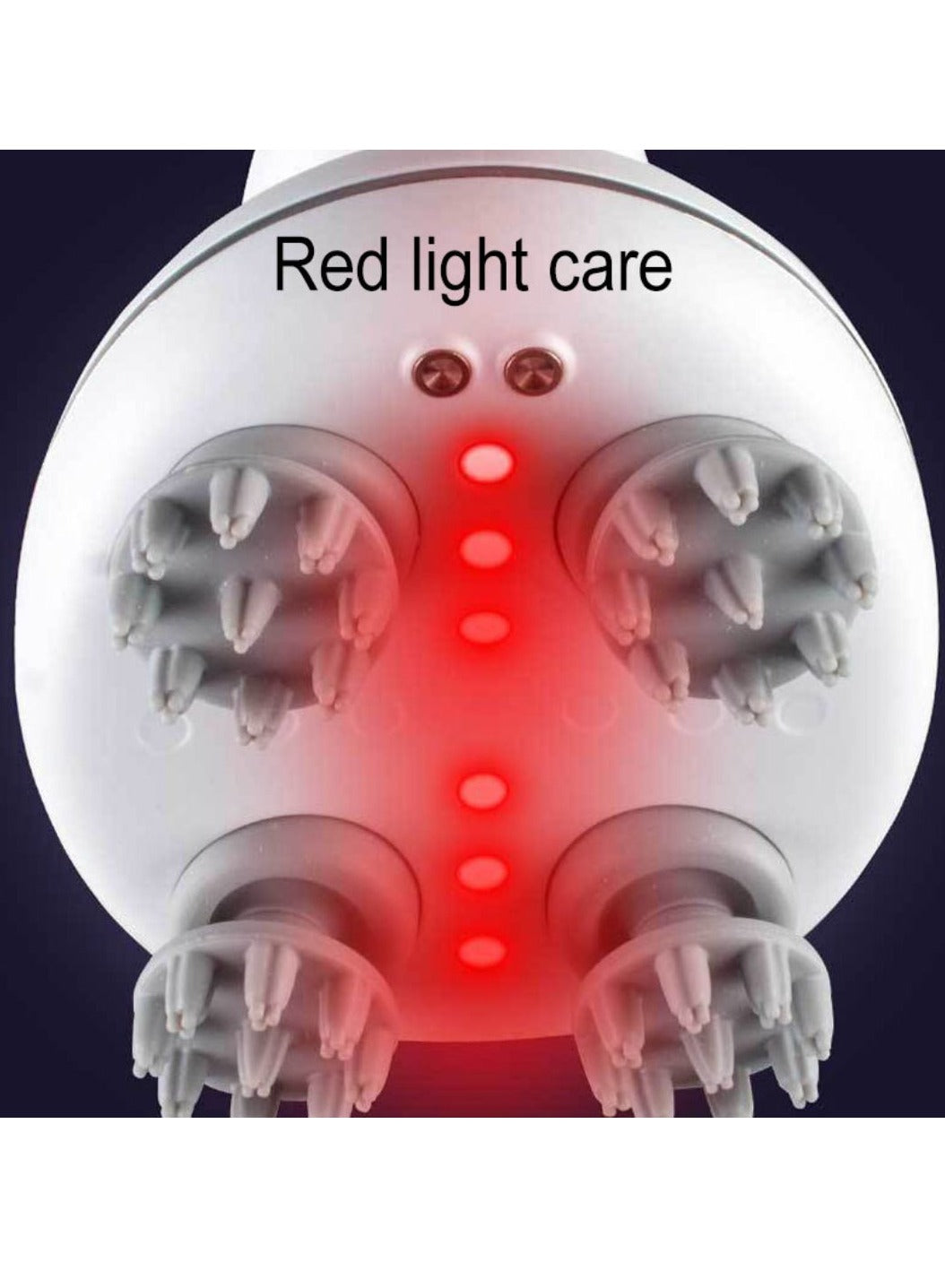 Smart vibrating head massager IPX6 level waterproof With red light function