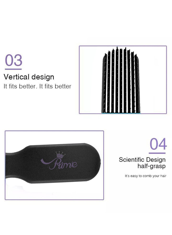 Anti-Static Comb Detangling Mini HairBrush - Black