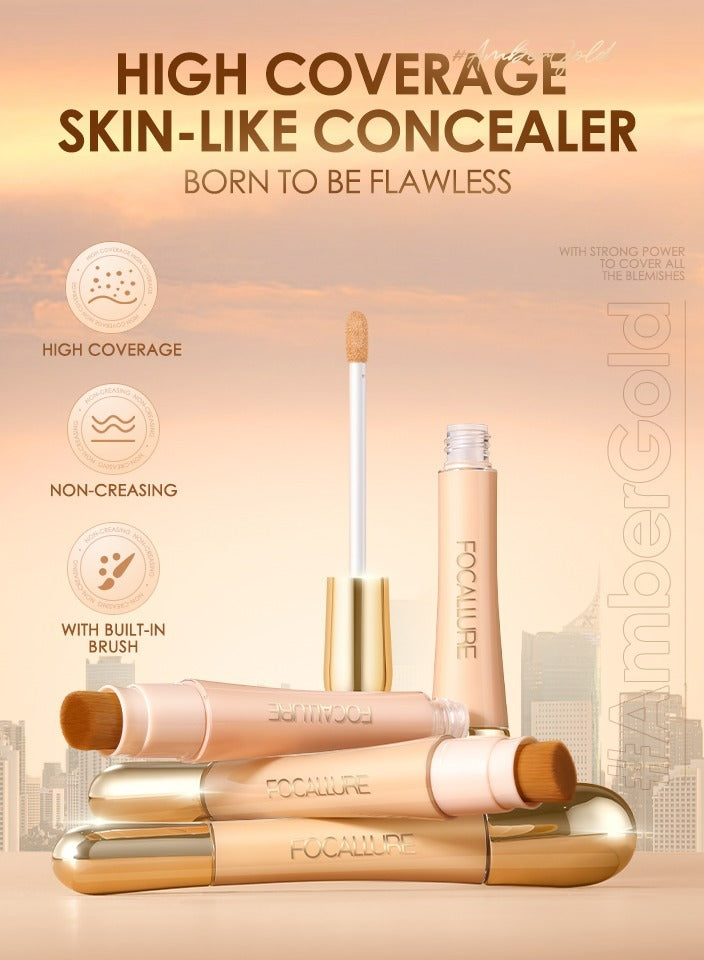 Concealer with High Cover Brush Soft Matte Complete Concealer -#4