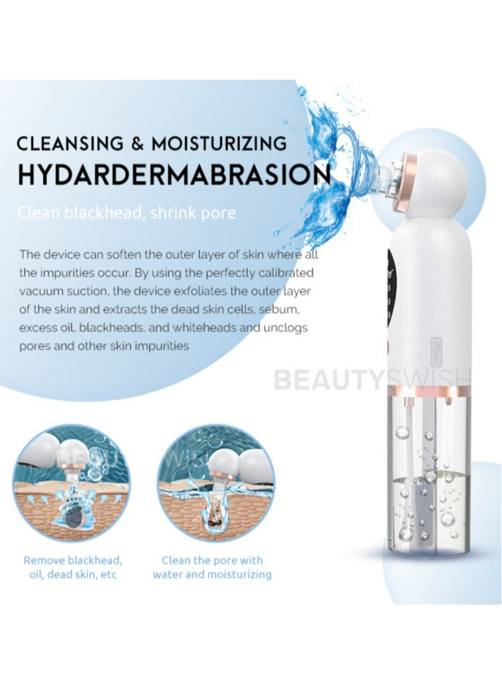 Muye Ultrasonic Face Cleaner Skin Scrubber + Blackhead Remover Nose Deep Cleaner skin Care Bundle Offer