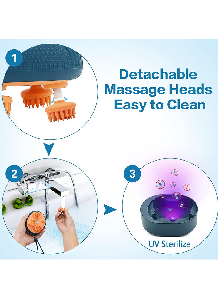 Scalp Massager with Red Light Therapy