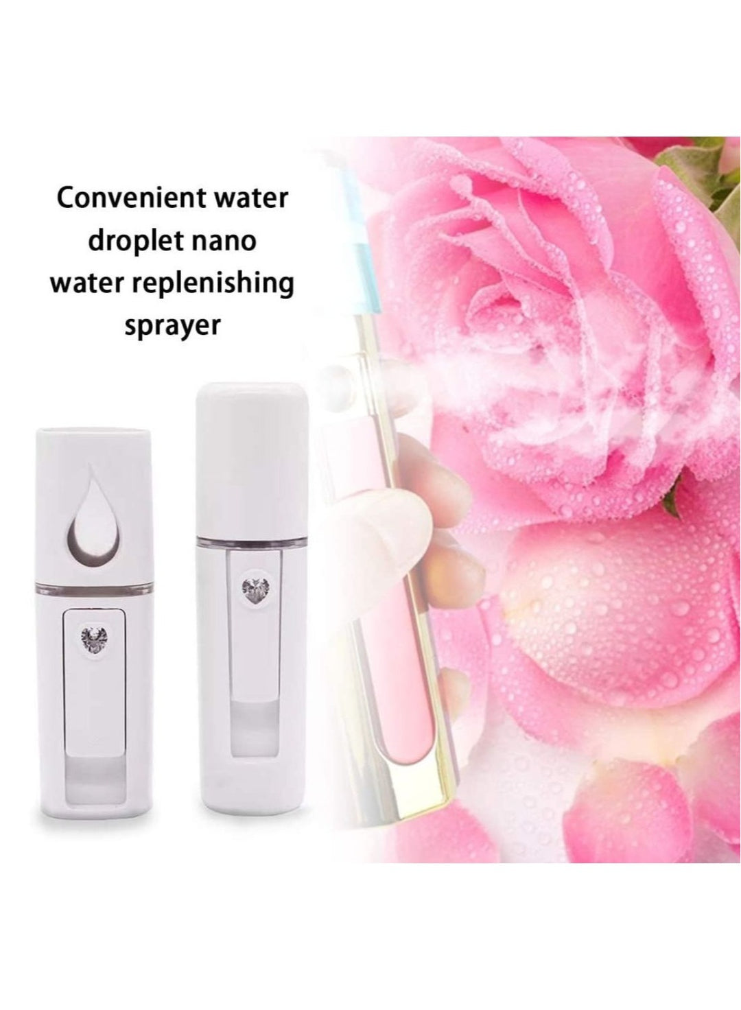 Set of RF Face Lift Device + Blackhead Remover + Massaging Facial Cleaner + Rechargeable Face Nano Mist Spray