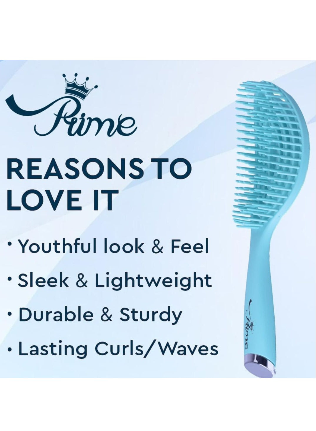 Wet Curly Detangling Hairbrush- Blue