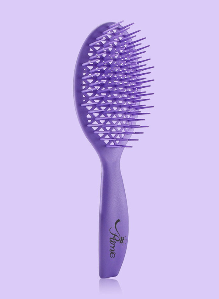 Wet Curly Detangling Hair Scalp Massage Comb- Purple