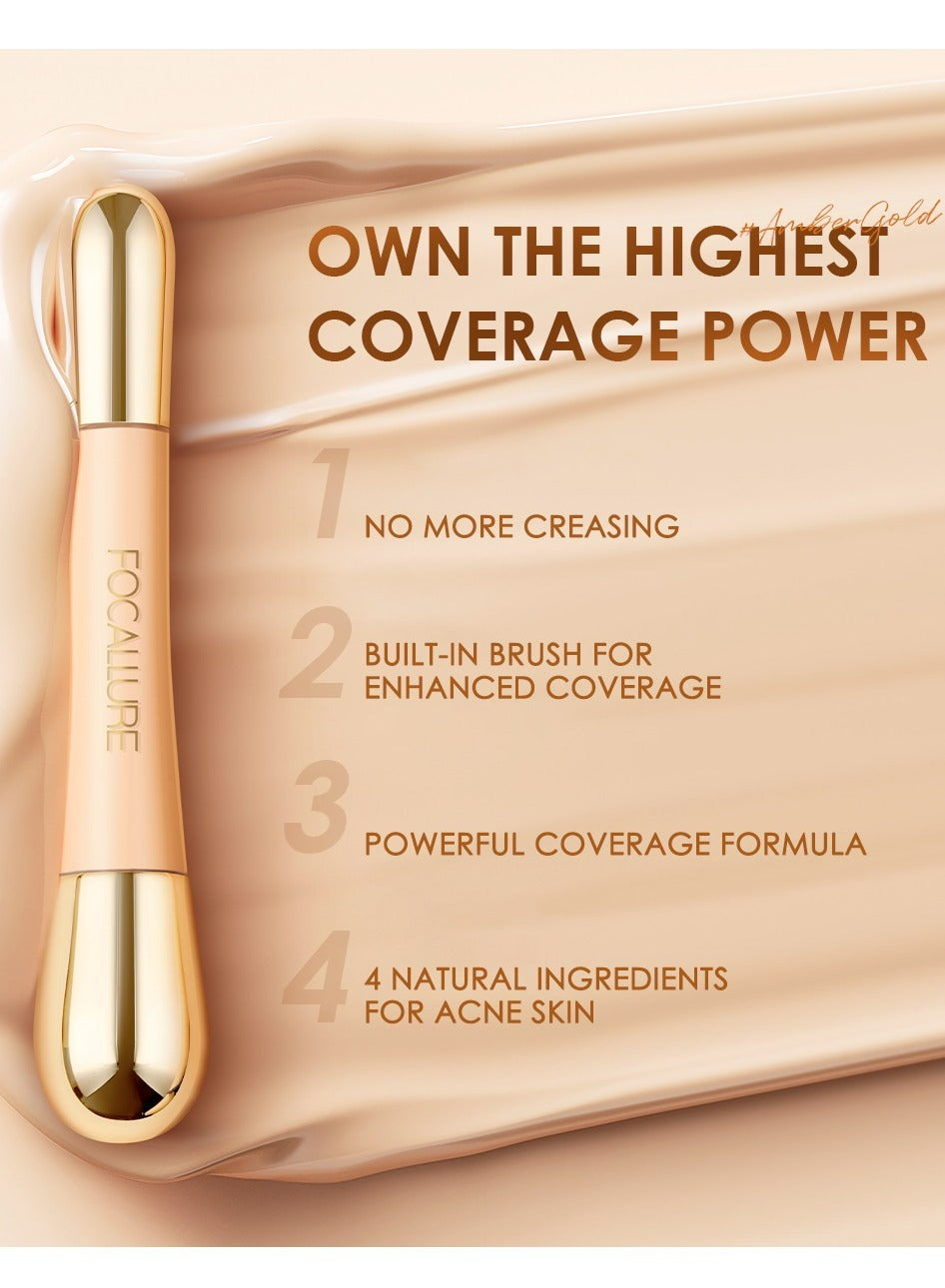 Concealer with High Cover Brush Soft Matte Complete Concealer -#4