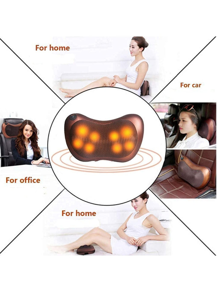 Multifunction Massage Pillow with 8 Massager Heads + EMS Foot Massager