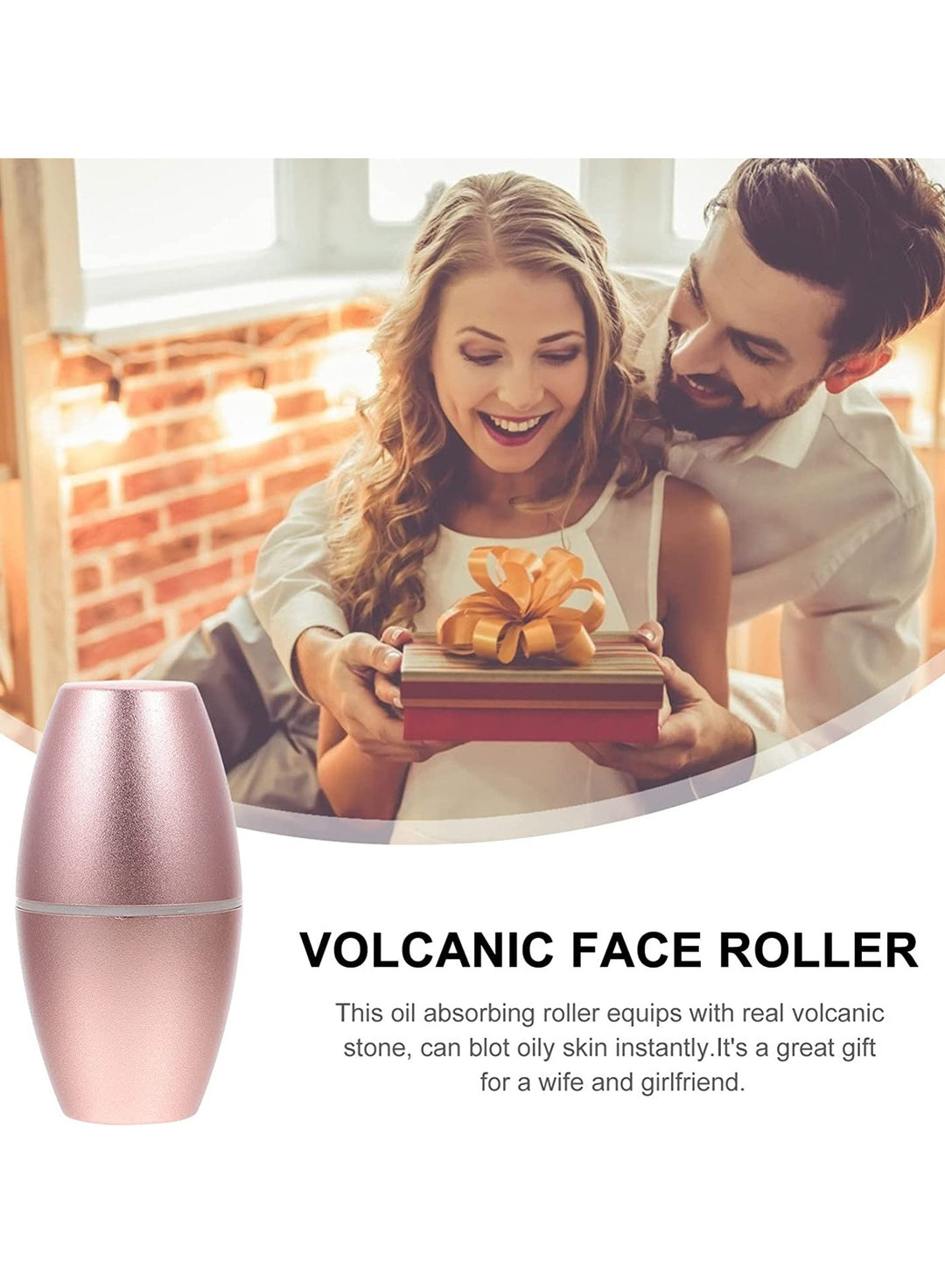 Oil- Absorbing Reusable Volcanic Face Roller