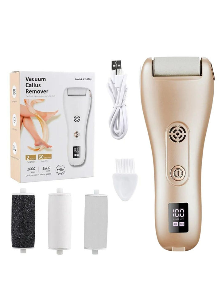 Electric Callus Remover Rechargeable with 3 Grinding Rollers