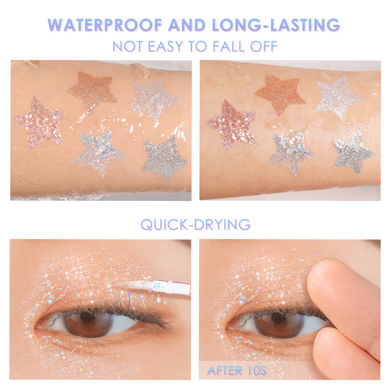 Glittering Liquid Eyeshadow-#G01 Brilliant Stars