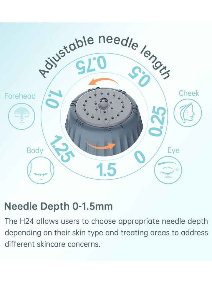 Adjustable Derma Stamp 24 Pins Bio Micro Needle