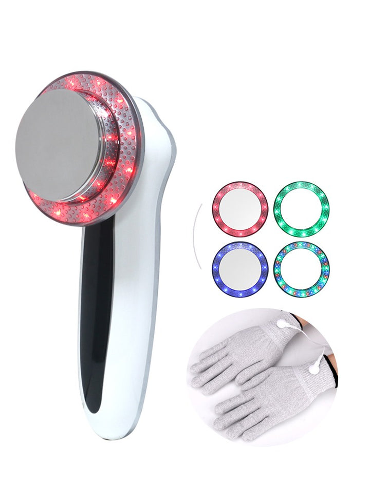 6 In1 Ultrasound Body EMS Slimming LED Therapy Facial Massager