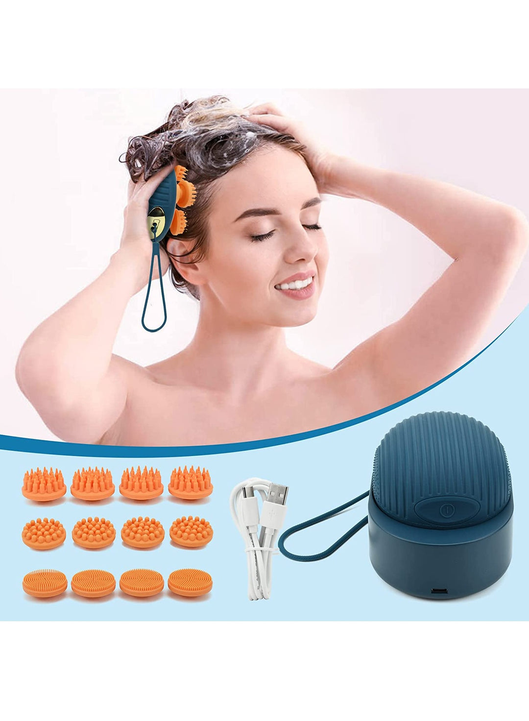 Scalp Massager with Red Light Therapy