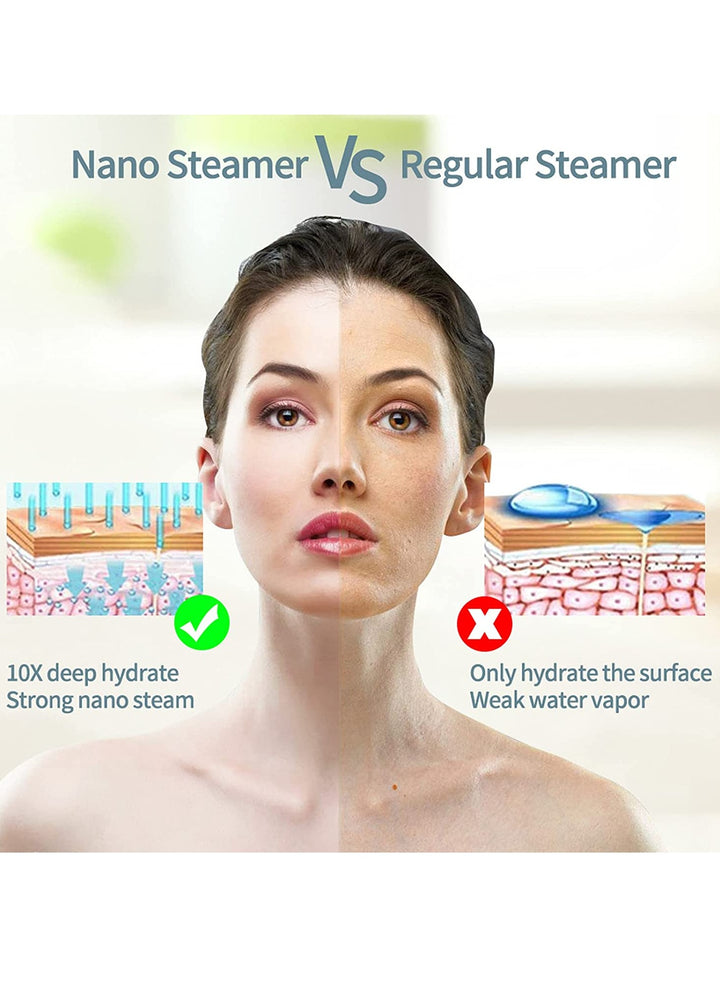 Ultrasonic Shovel for Face + Wrinkle Removing Nano Ionic Facial Steamer