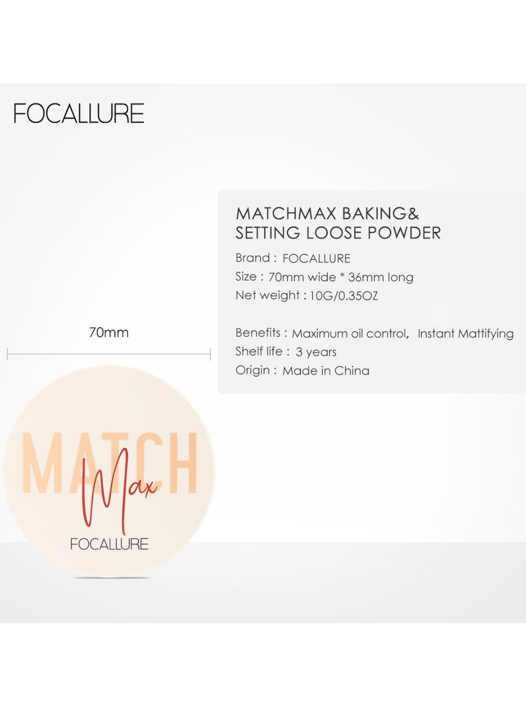 Matchmax Baking & Setting Powder #01 Clear