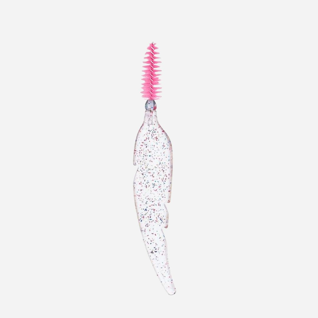 Feather Shape Crystal Shining Eyelash and Eyebrow Brush- Pink