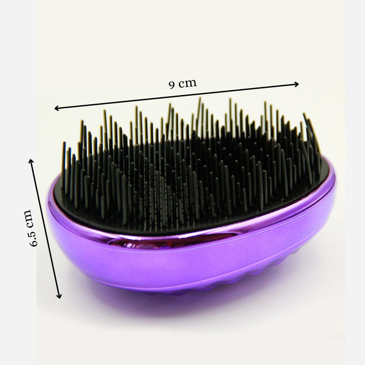 Mini Hair Brush Styling Detangler Hair Scalp Massage Comb - Purple