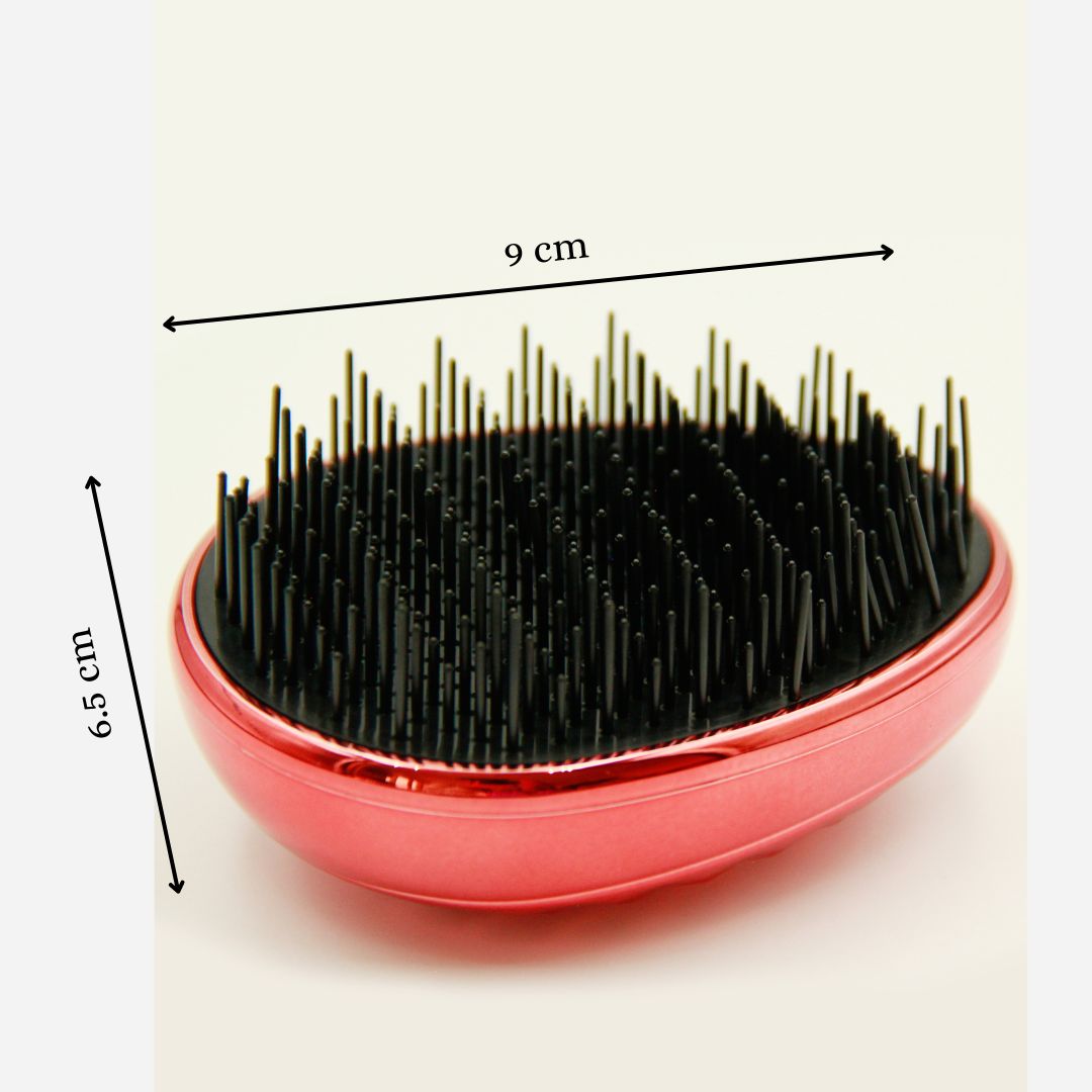 Mini Hair Brush Styling Detangler Hair Scalp Massage Comb - Orange