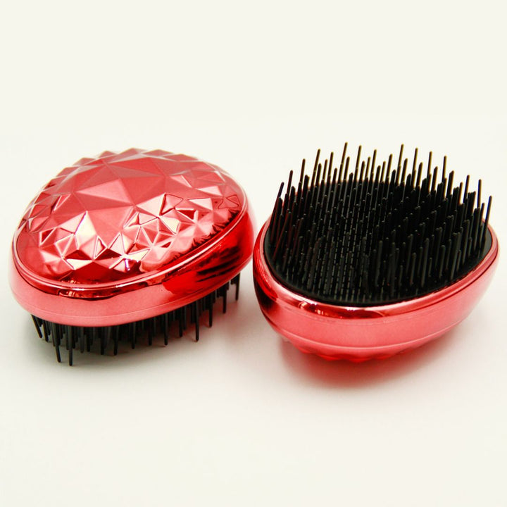 Mini Hair Brush Styling Detangler Hair Scalp Massage Comb - Orange