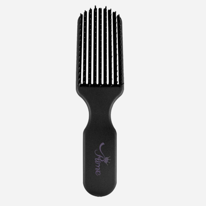 Anti-Static Comb Detangling Mini HairBrush - Black