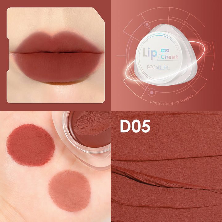 Velvet Hazy Matte Creamy Lip & Cheek Duo Lip Cream -D05