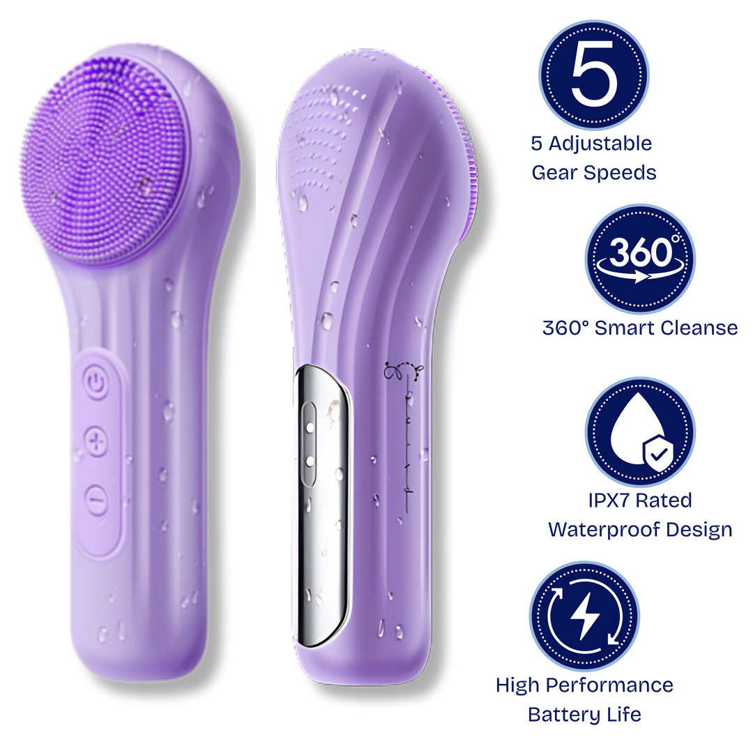 Radiant Skin Electric Facial Brush: Deep Clean, Gentle Exfoliation & Soothing Massage