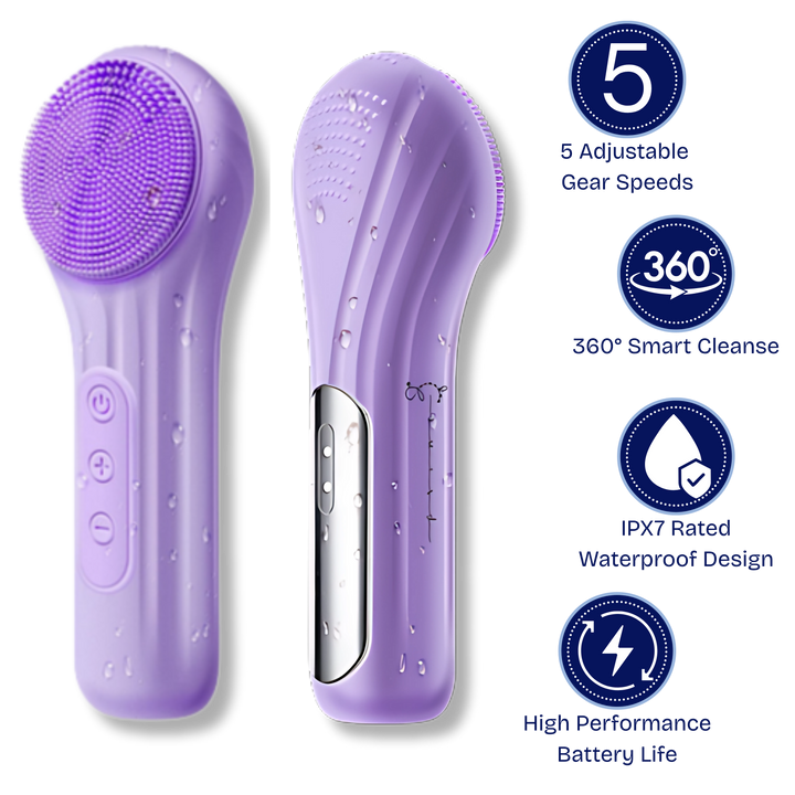 Radiant Skin Electric Facial Brush: Deep Clean, Gentle Exfoliation & Soothing Massage