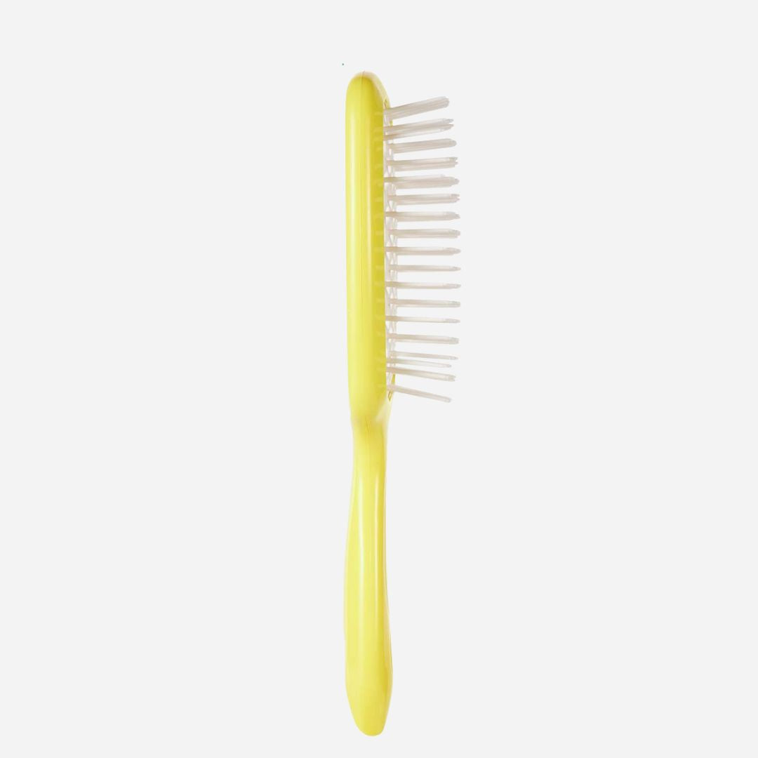 Hair Brush Professional Detangler Superbrush for Men and Women - White Yellow