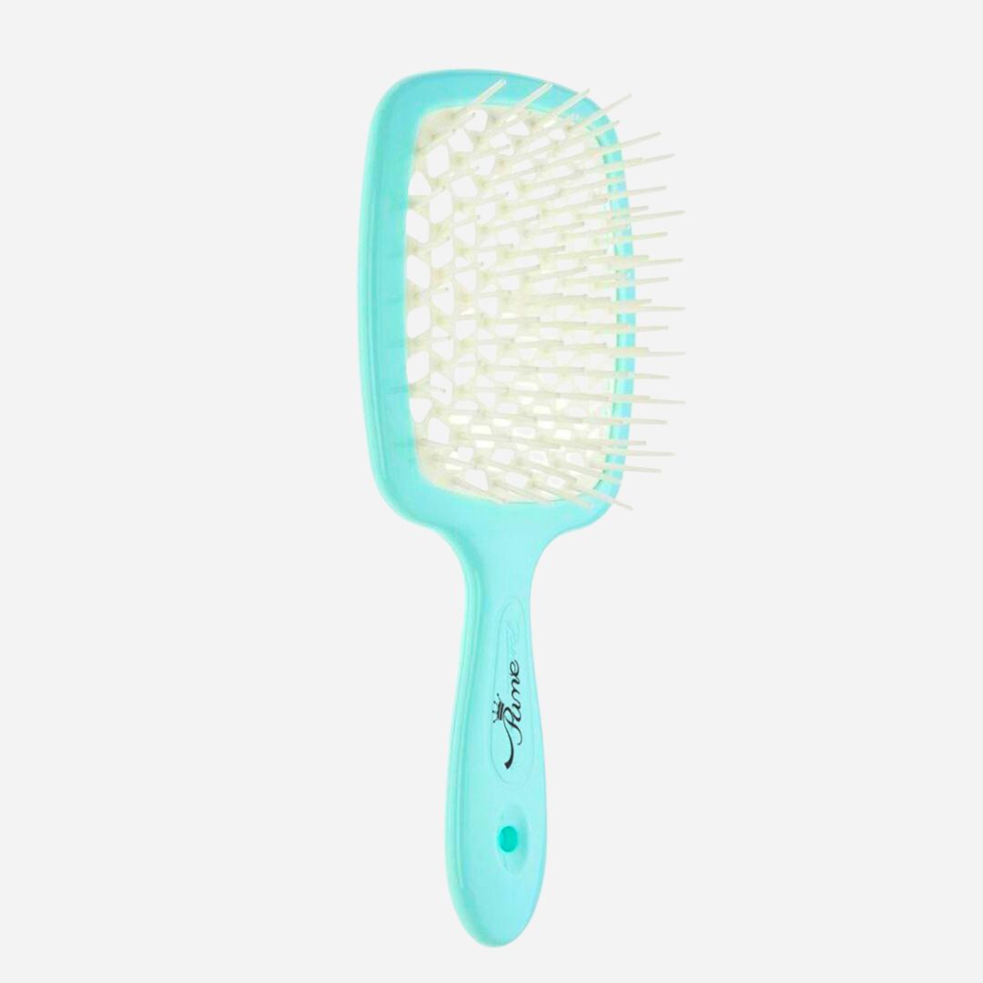 Hair Brush Professional Detangler Superbrush for Men and Women - White Green