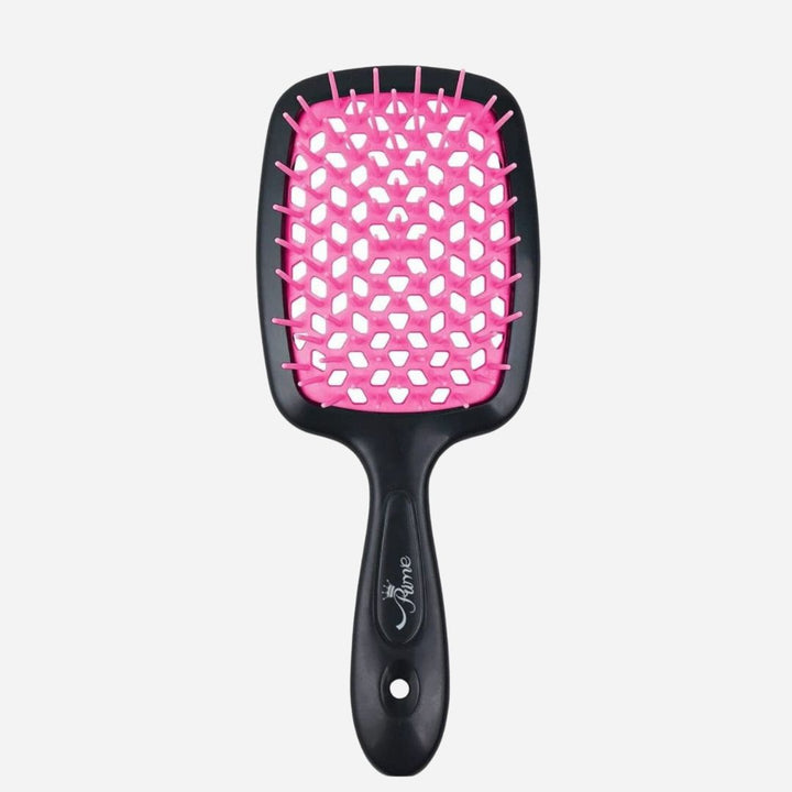 Hair Brush Professional Detangler Superbrush for Men and Women - Black Pink