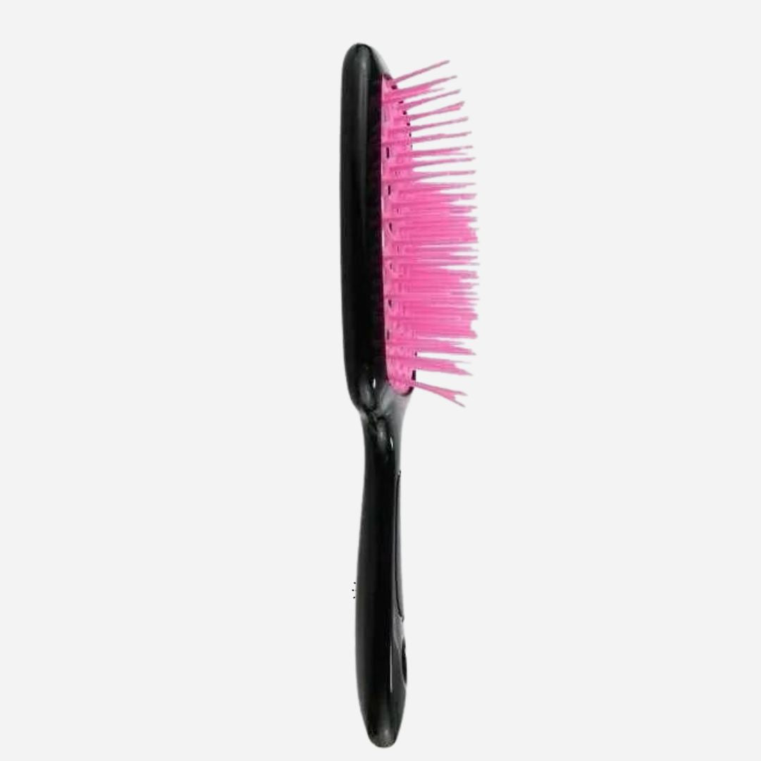 Hair Brush Professional Detangler Superbrush for Men and Women - Black Pink