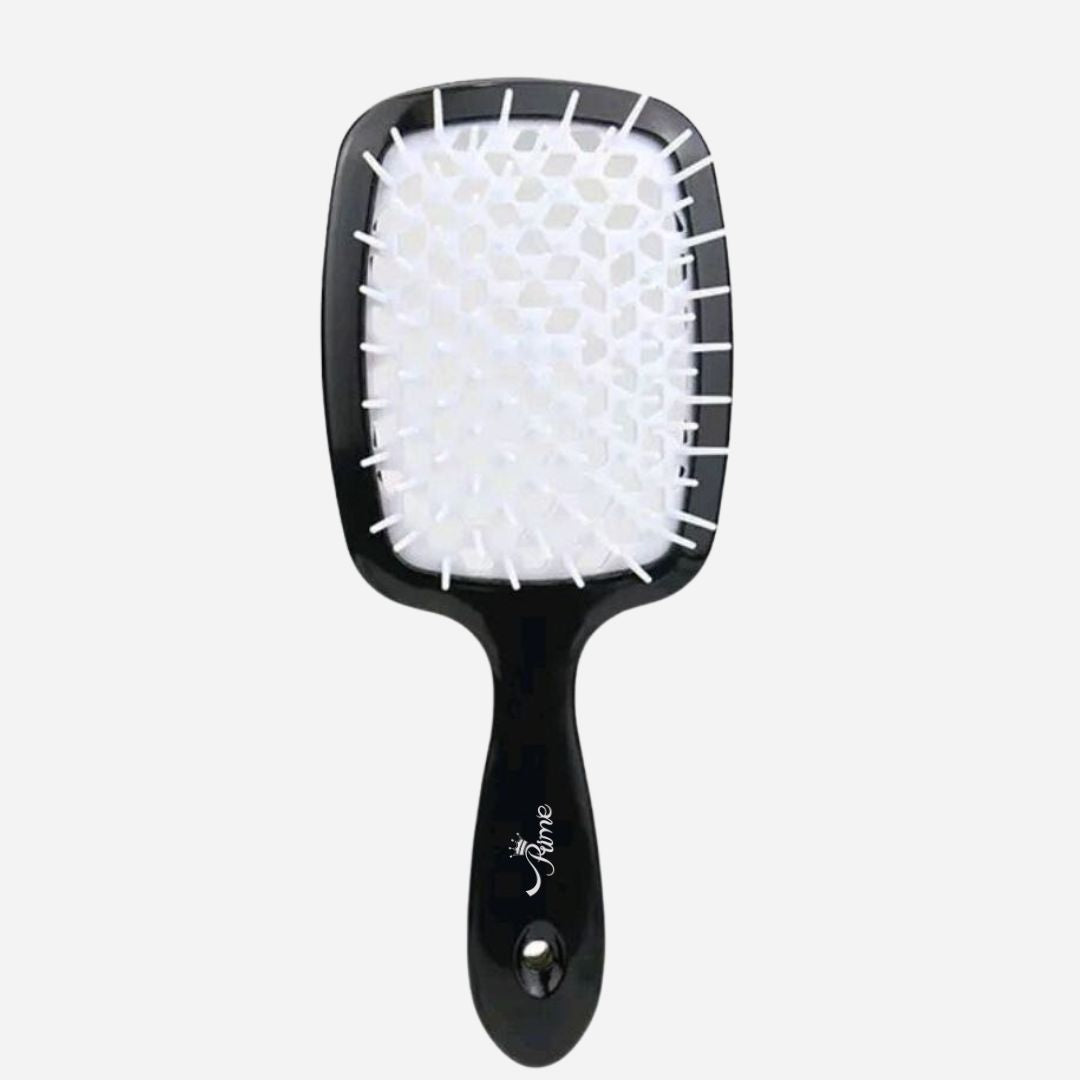 Hair Brush Professional Detangler Superbrush for Men and Women - Black White