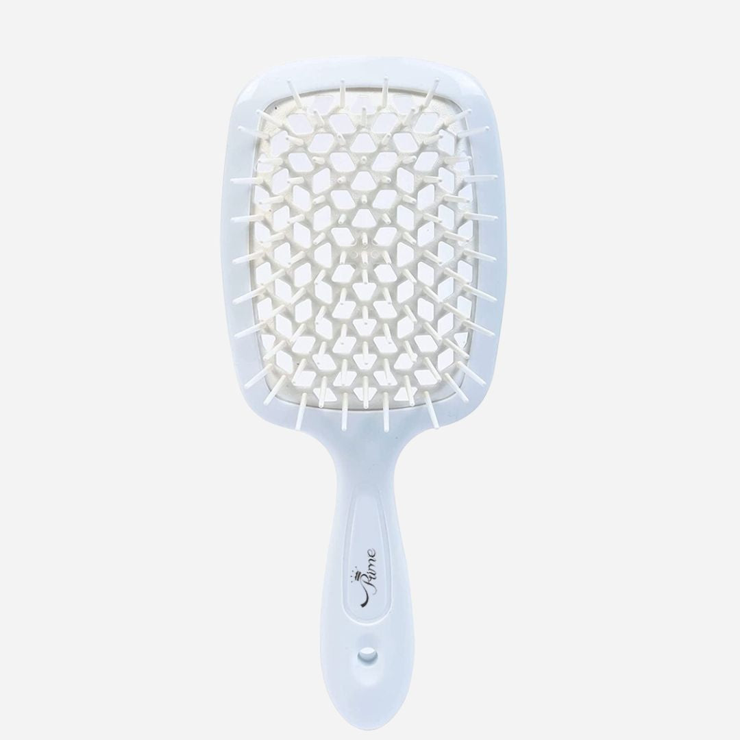 Hair Brush Professional Detangler Superbrush for Men and Women - White