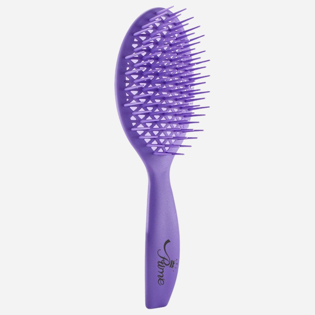 Wet Curly Detangling Hair Scalp Massage Comb- Purple