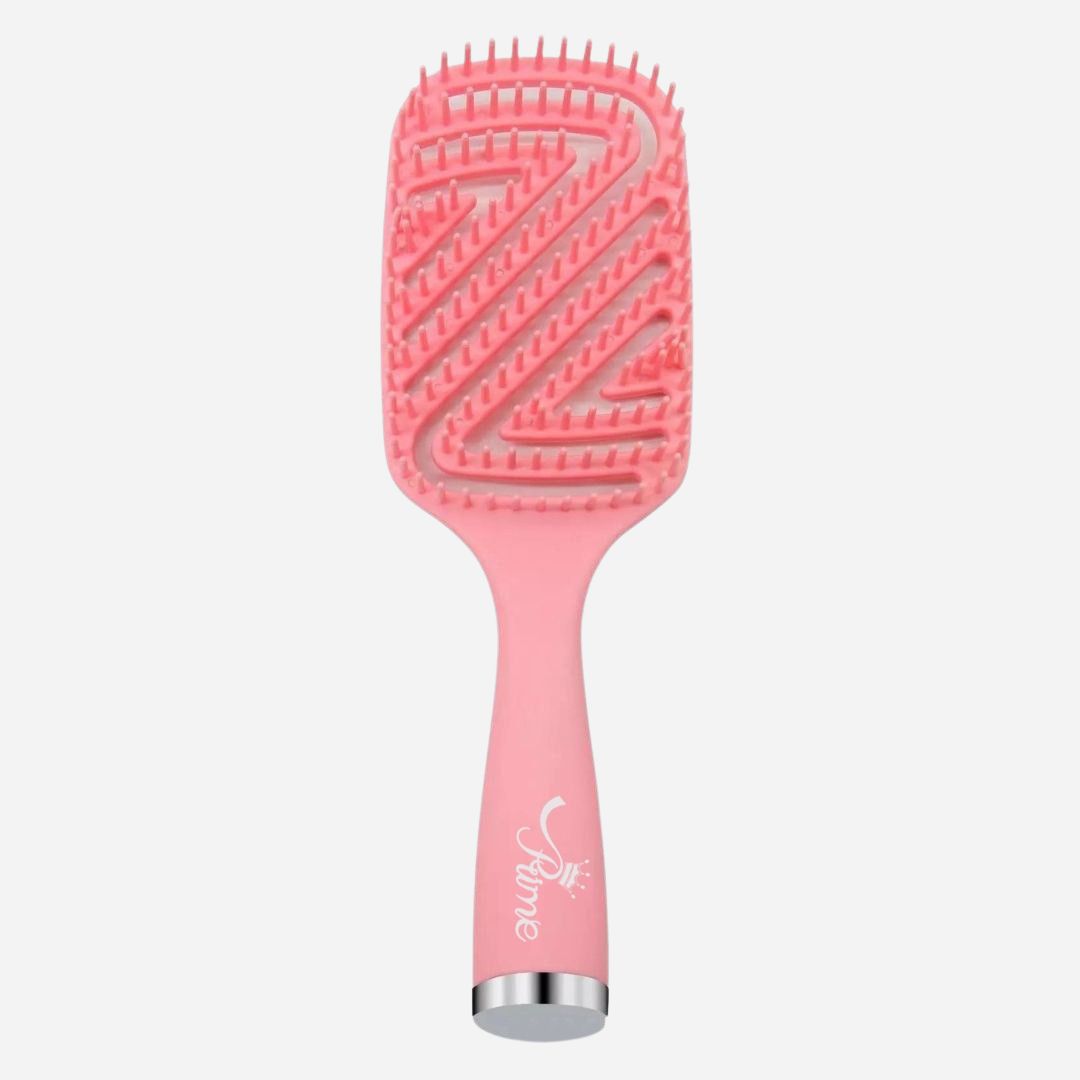 Wet Curly Detangling HairBrush & Hair Scalp Massage Comb - Pink